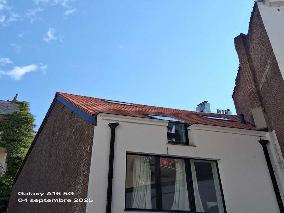 Toiture inclinée en tuiles