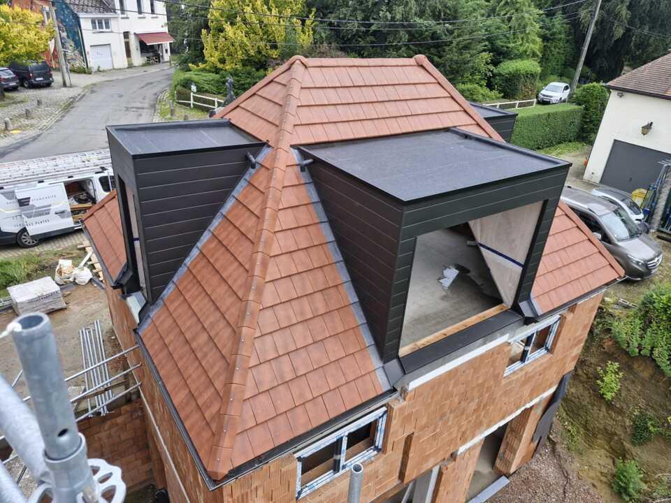 Toiture inclinée tuiles & lucarnes